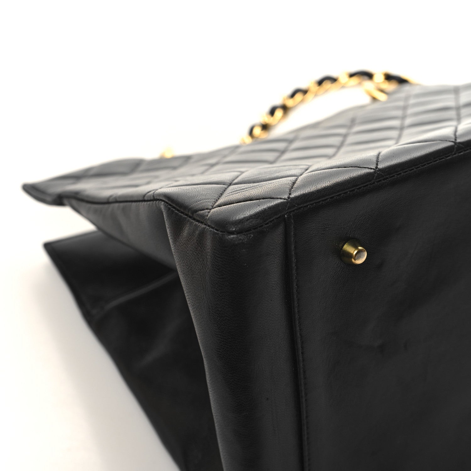 Chanel Lambskin Quilted Timeless CC Tote Black 12 of 14