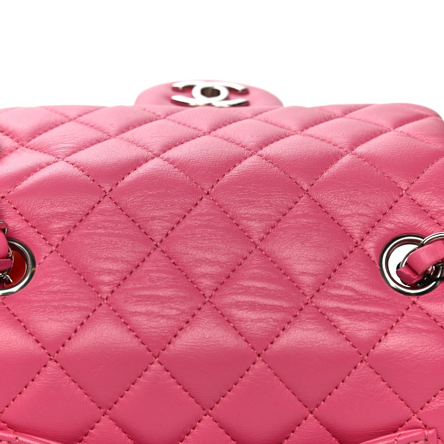 Chanel Lambskin Quilted Mini Square Flap Pink 13 of 13