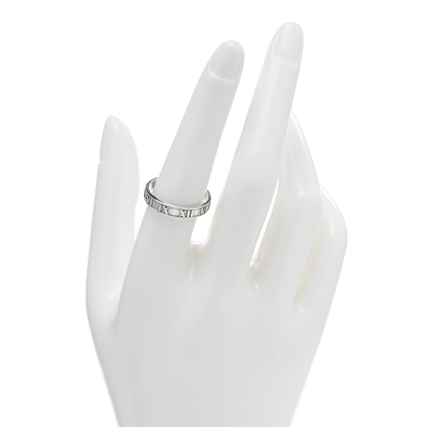 Sterling Silver Narrow Atlas Ring 57 8