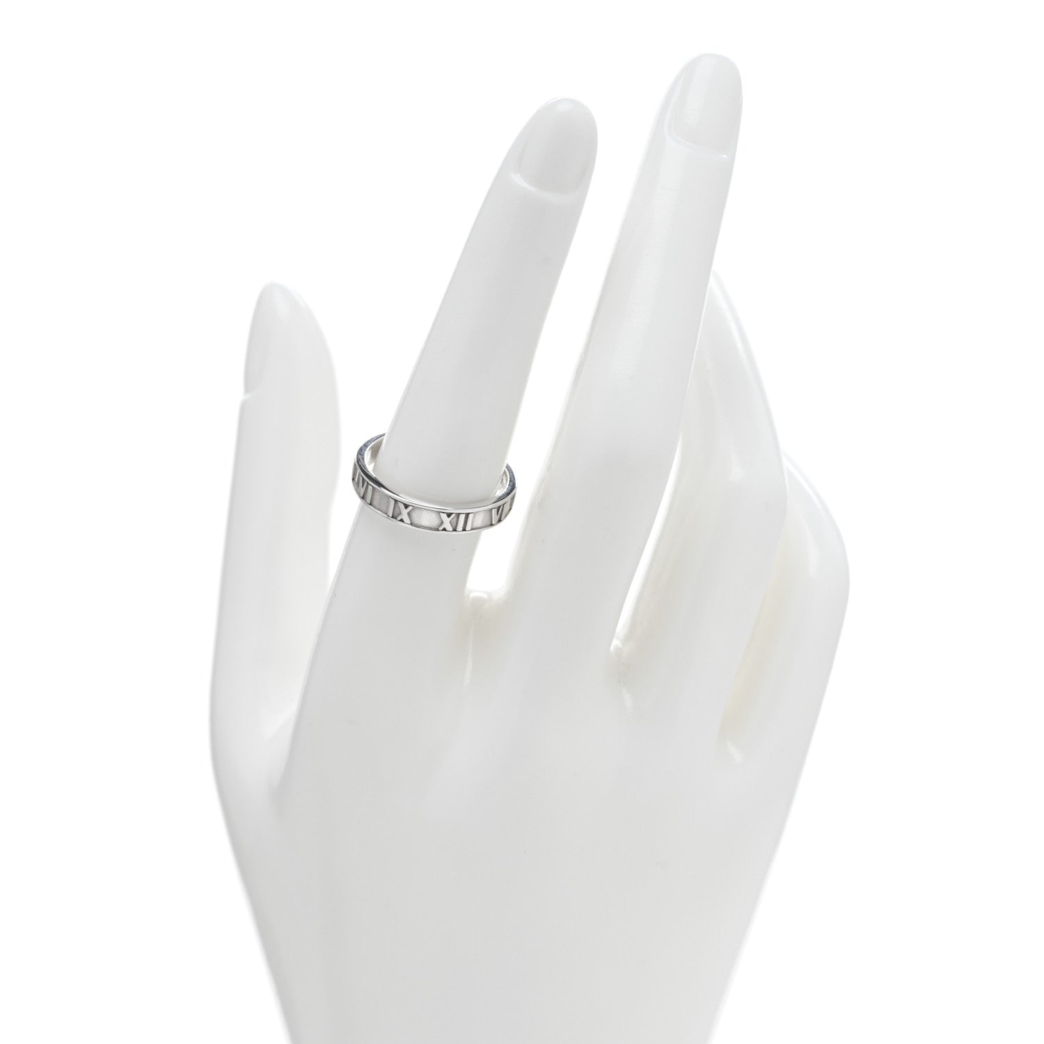 Tiffany Sterling Silver Narrow Atlas Ring 57 8 2 of 4