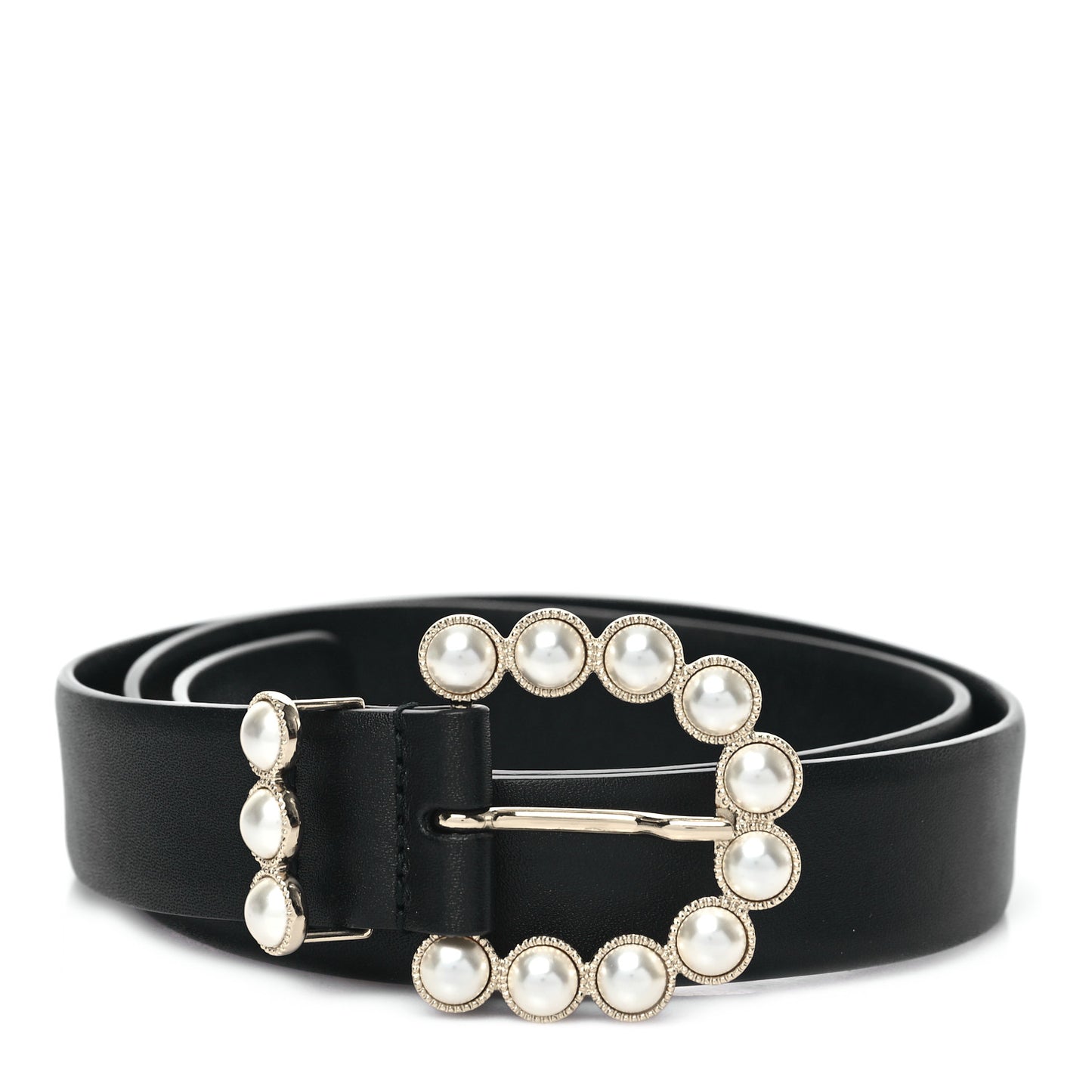 Calfskin Pearl CC Belt 75 30 Black