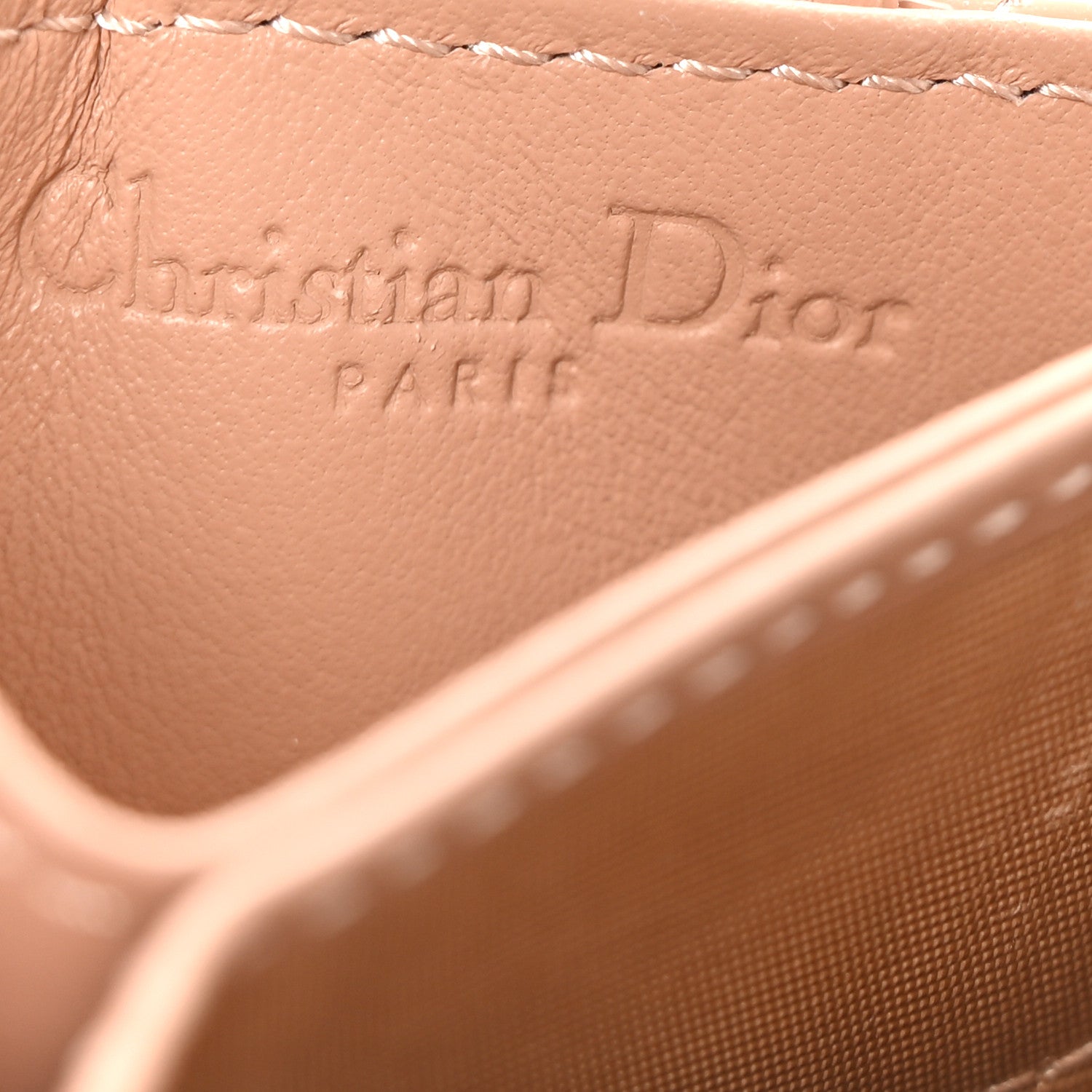 Christian Dior Patent Cannage Lady Dior 5-Gusset Card Holder Rose De Vents 6 of 8