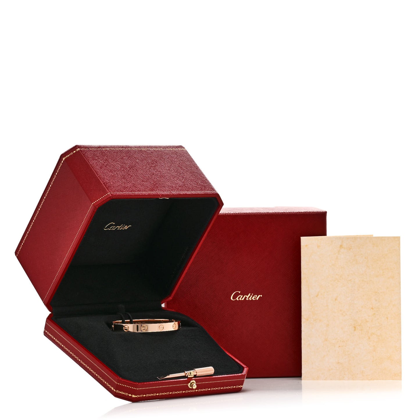 18k Pink Gold Love Bracelet 16