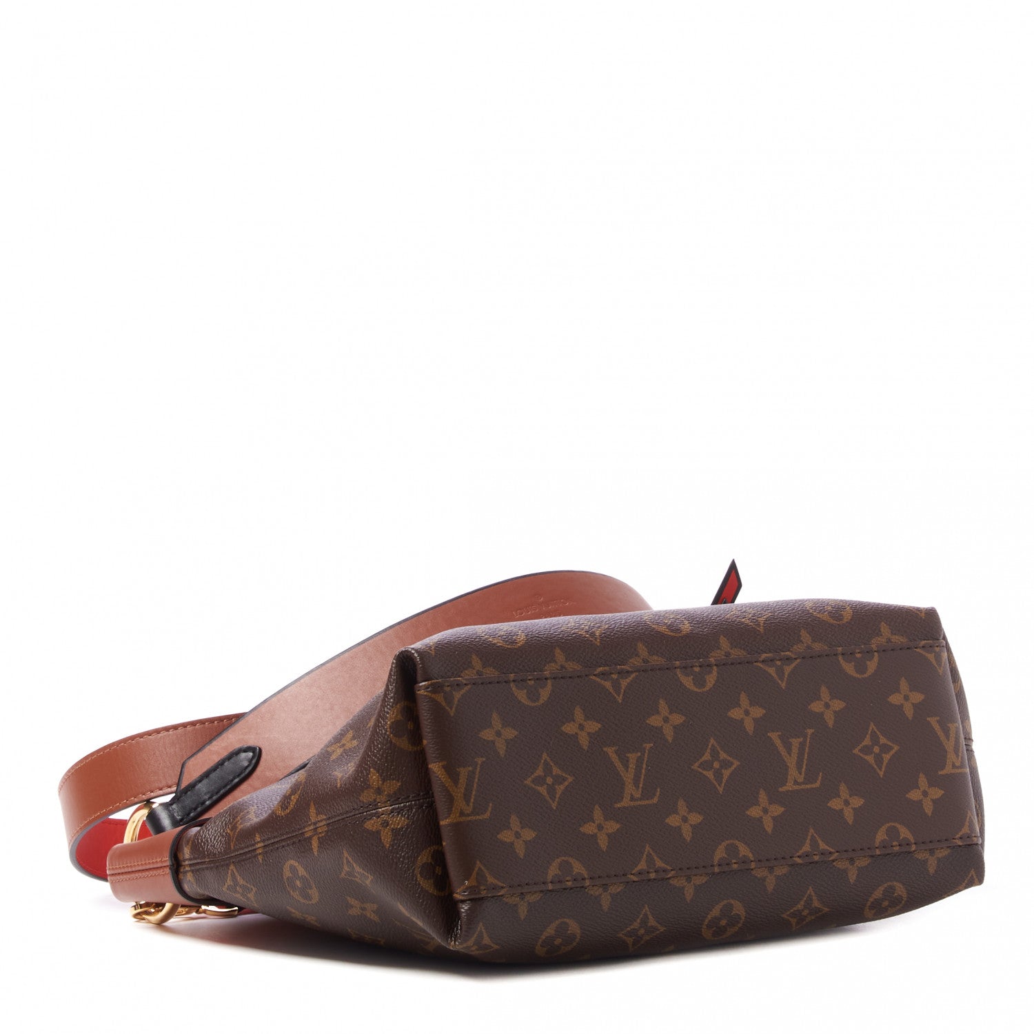 Louis Vuitton Monogram Tuileries Besace Caramel Rouge 4 of 10