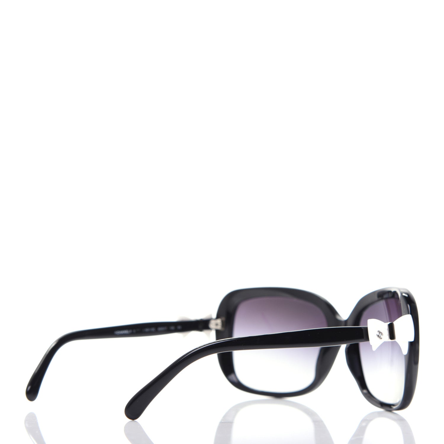 Chanel CC Bow Sunglasses 5171 Black White 4 of 10