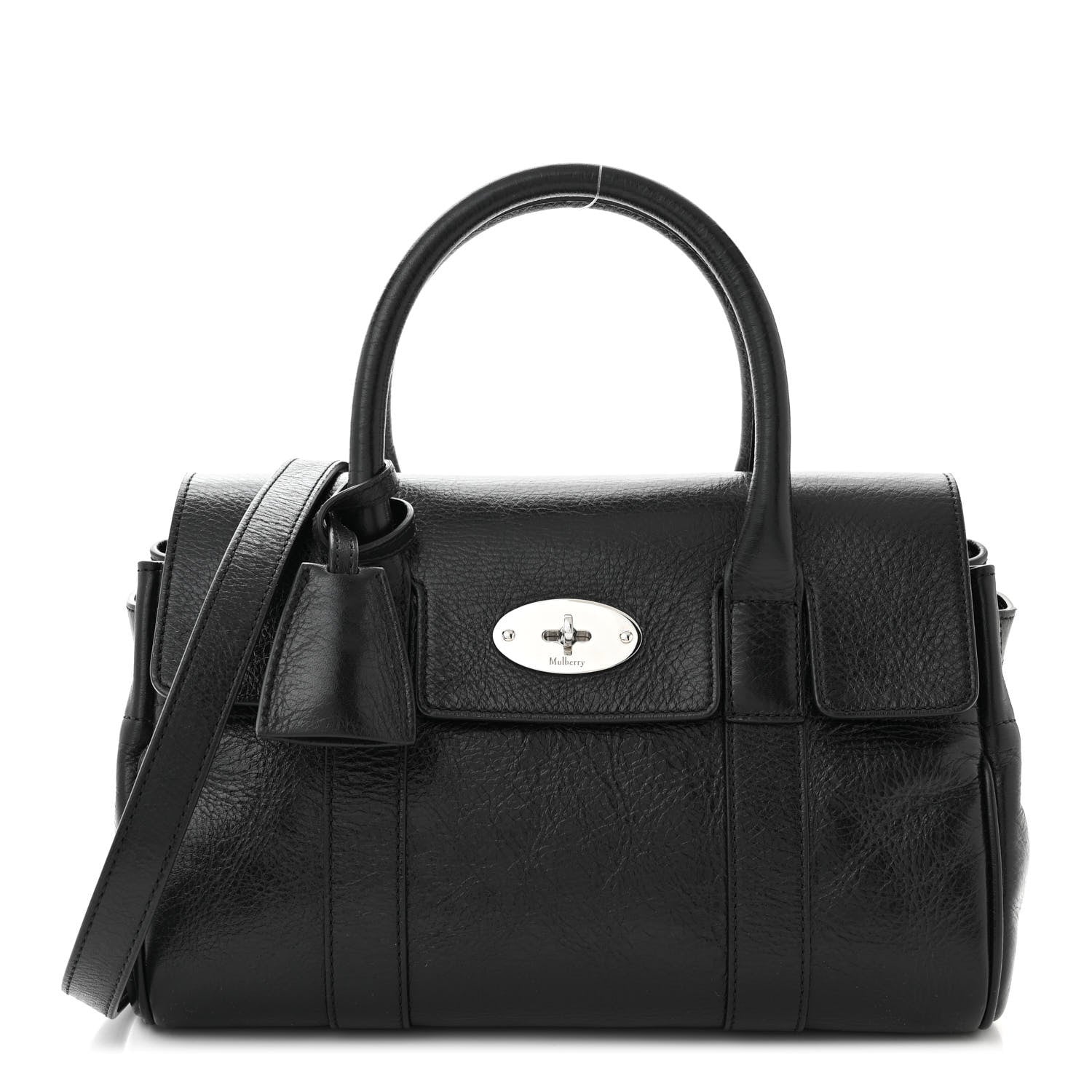 Mulberry Soft Shine Calfskin Small Bayswater Black 1 of 8