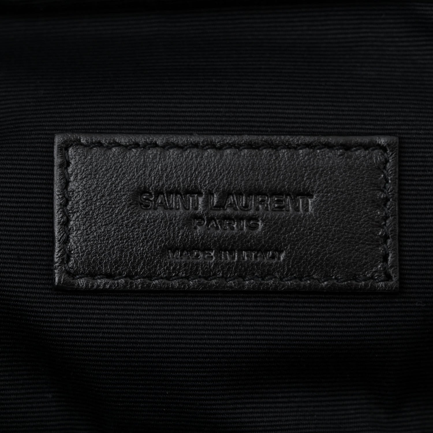 Saint Laurent Grain De Poudre Quilted Vanity Bag Top Handle Black 6 of 11