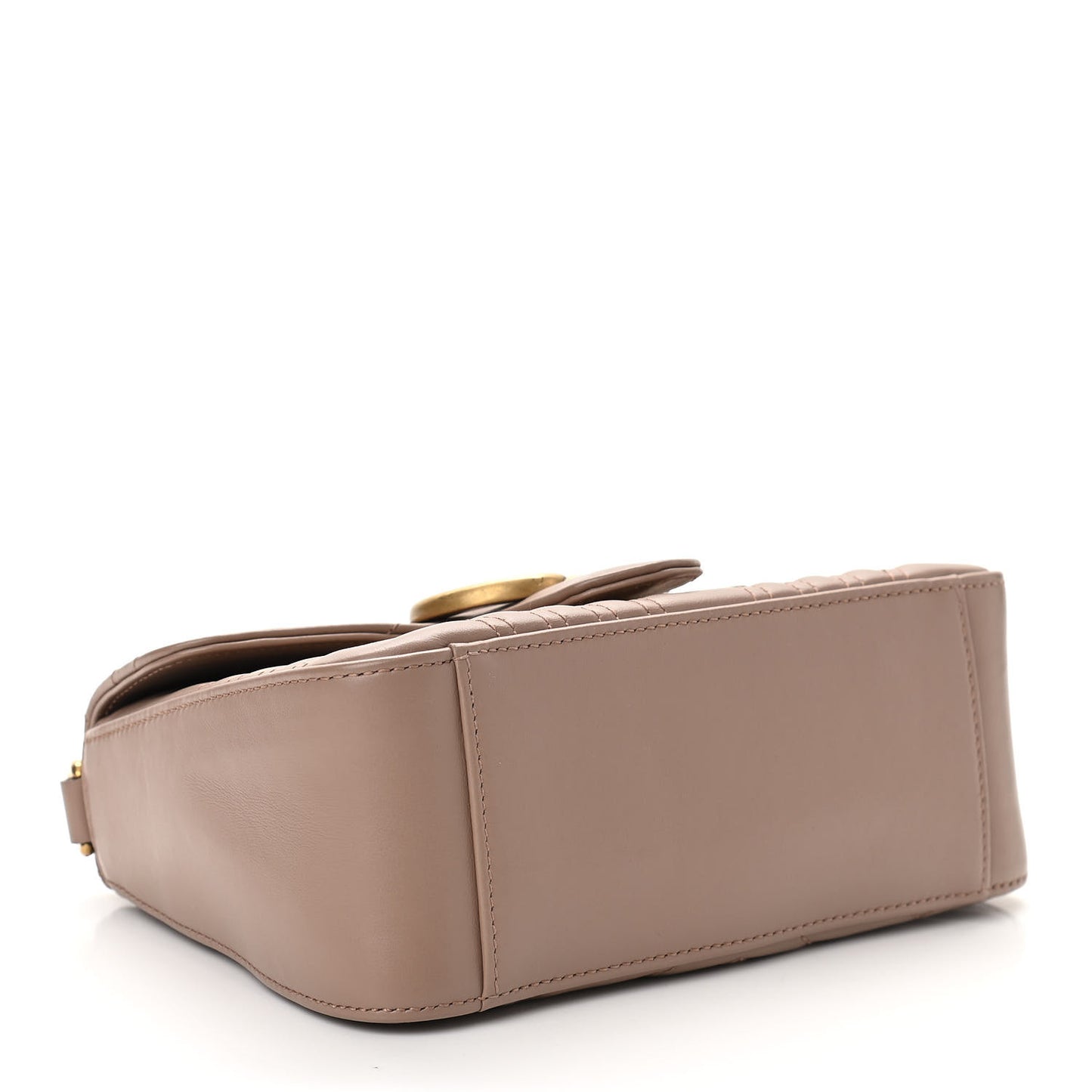 Calfskin Matelasse Mini GG Marmont Top Handle Shoulder Bag Porcelain Rose