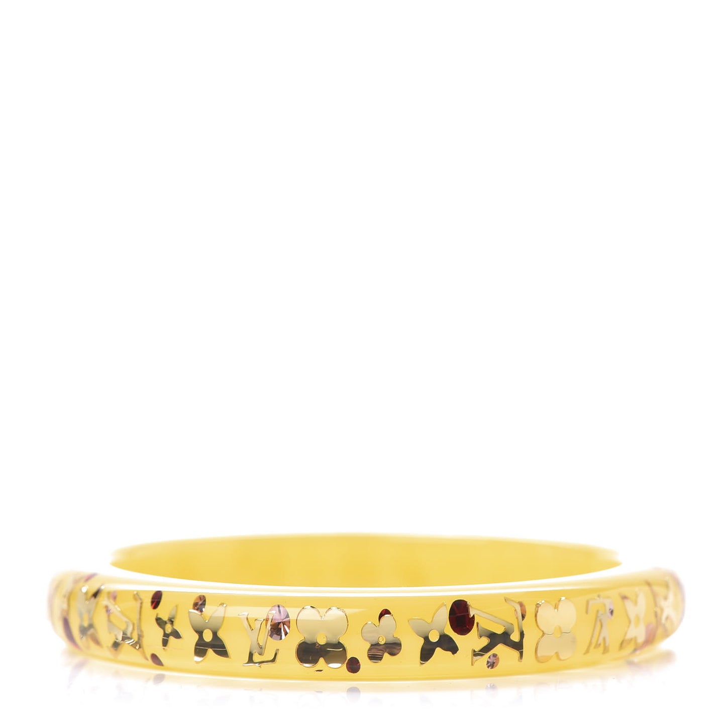 Resin Swarovski TPM Inclusion Bracelet M Jaune