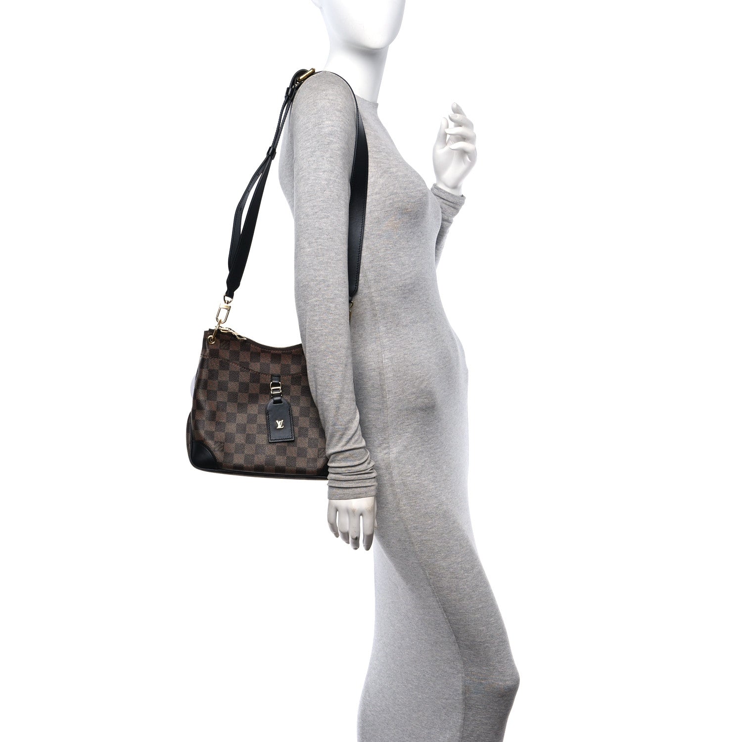 Louis Vuitton Damier Ebene Odeon PM Black 2 of 9