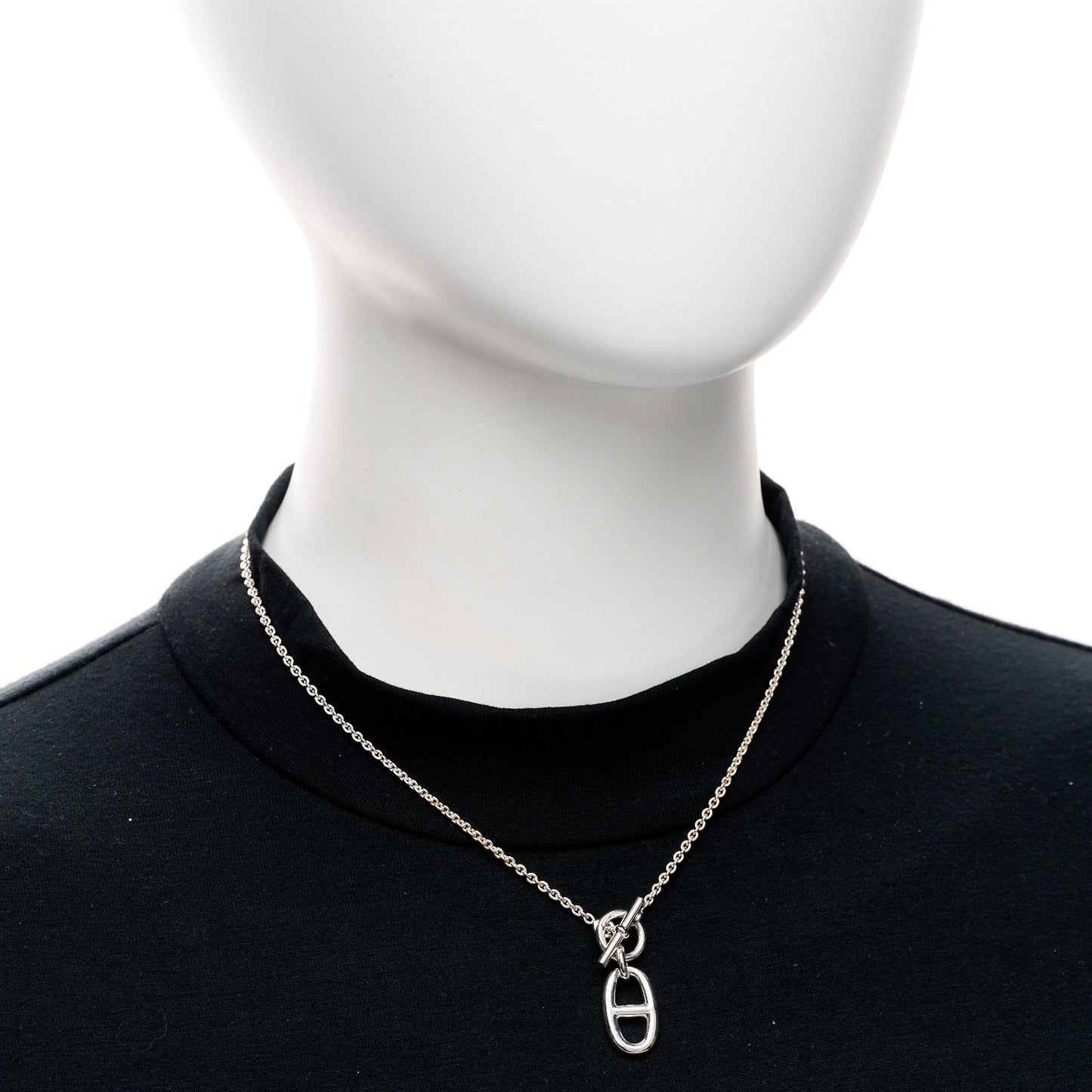 Sterling Silver Amulette Chaine d'Ancre Necklace