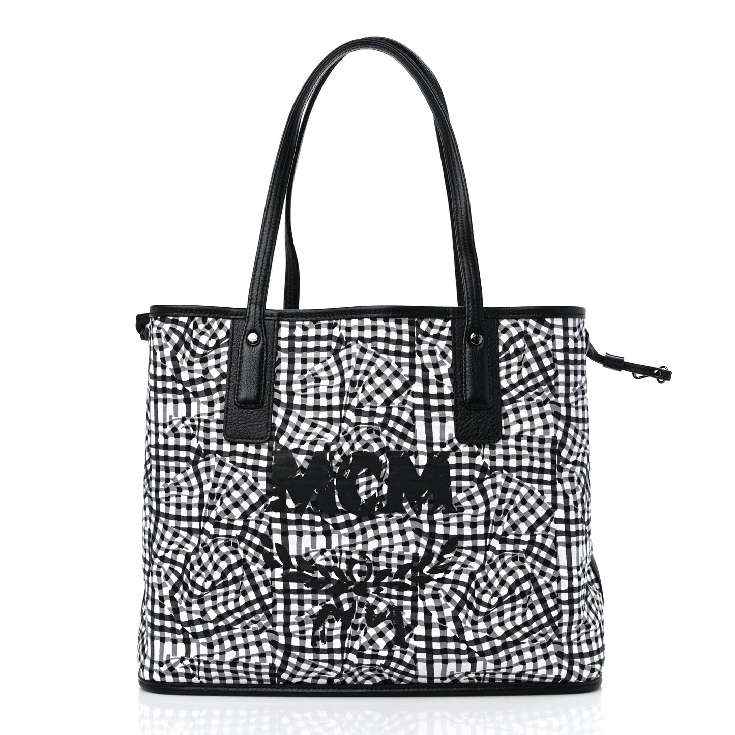 Visetos Medium Liz Reversible Shopper Tote Black