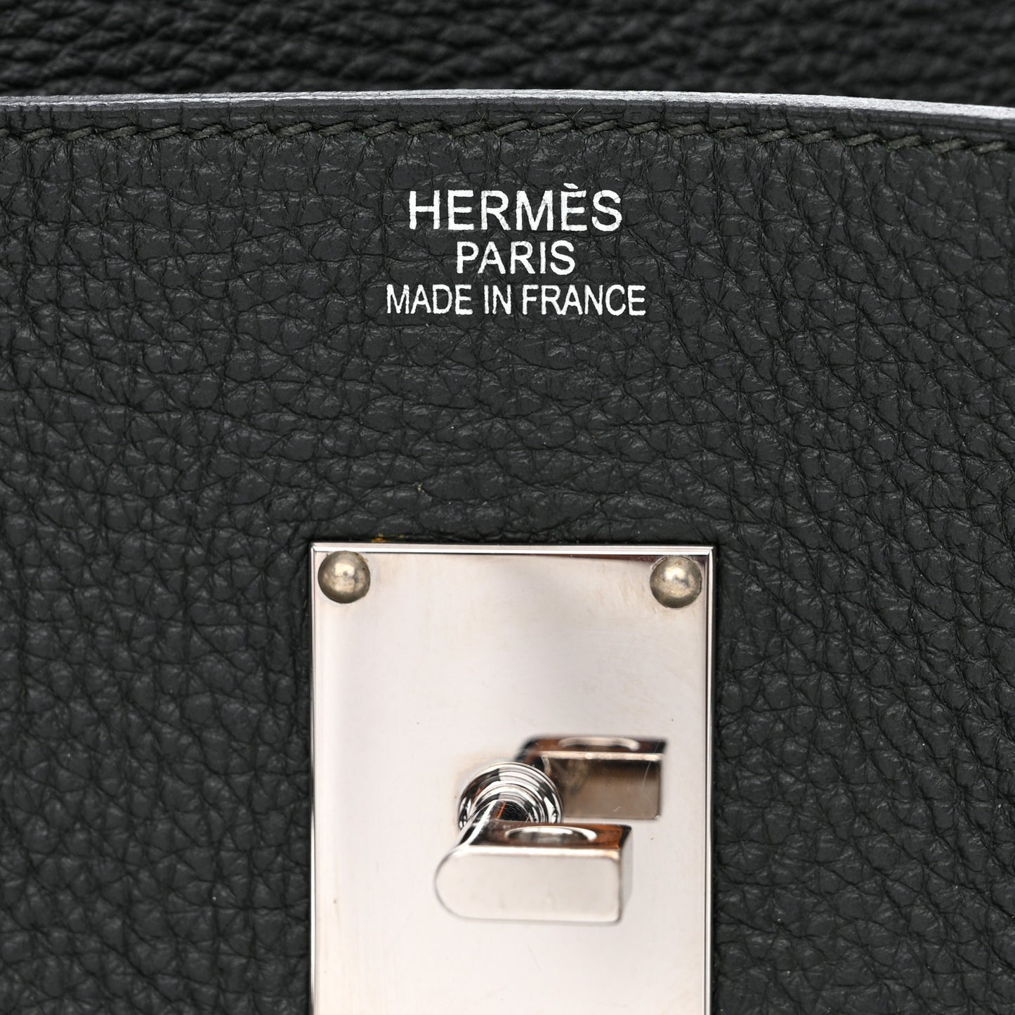 Taurillon Clemence JPG Birkin 42 Vert Fonce
