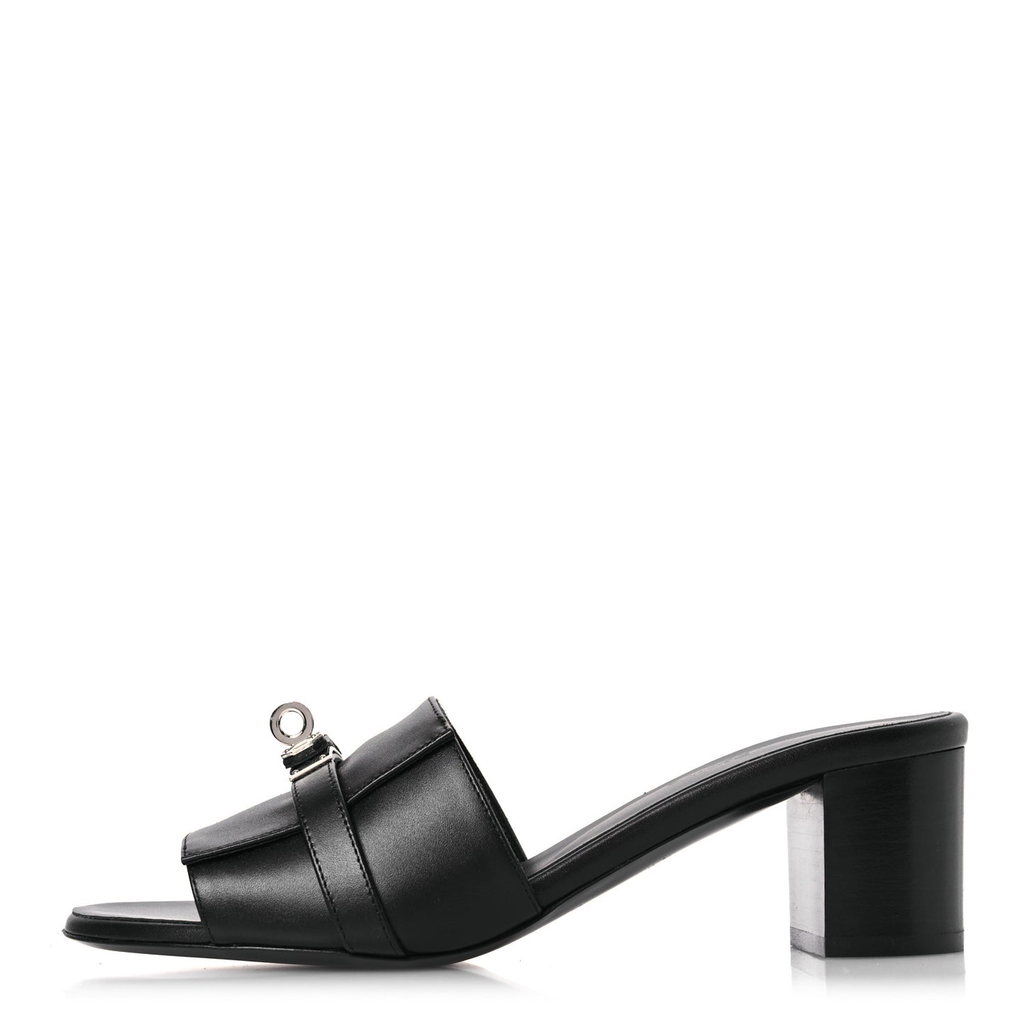Calfskin Gigi 50 Sandals 38 Black