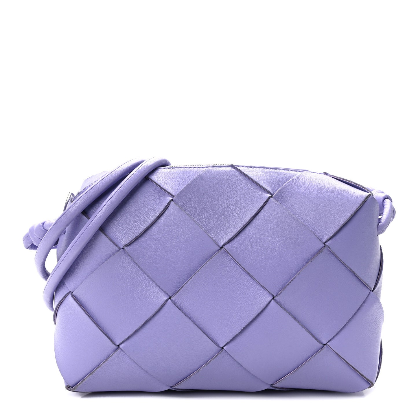 Lambskin Intreccio Small Cassette Camera Bag Wisteria