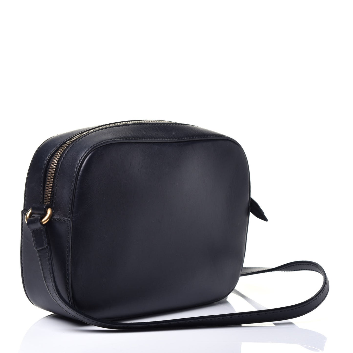 Calfskin Web Small Webby Bee Shoulder Bag Black
