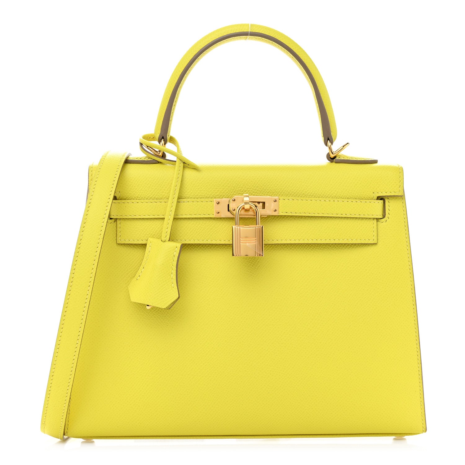 Hermes Epsom Kelly Sellier 25 Lime 1 of 14