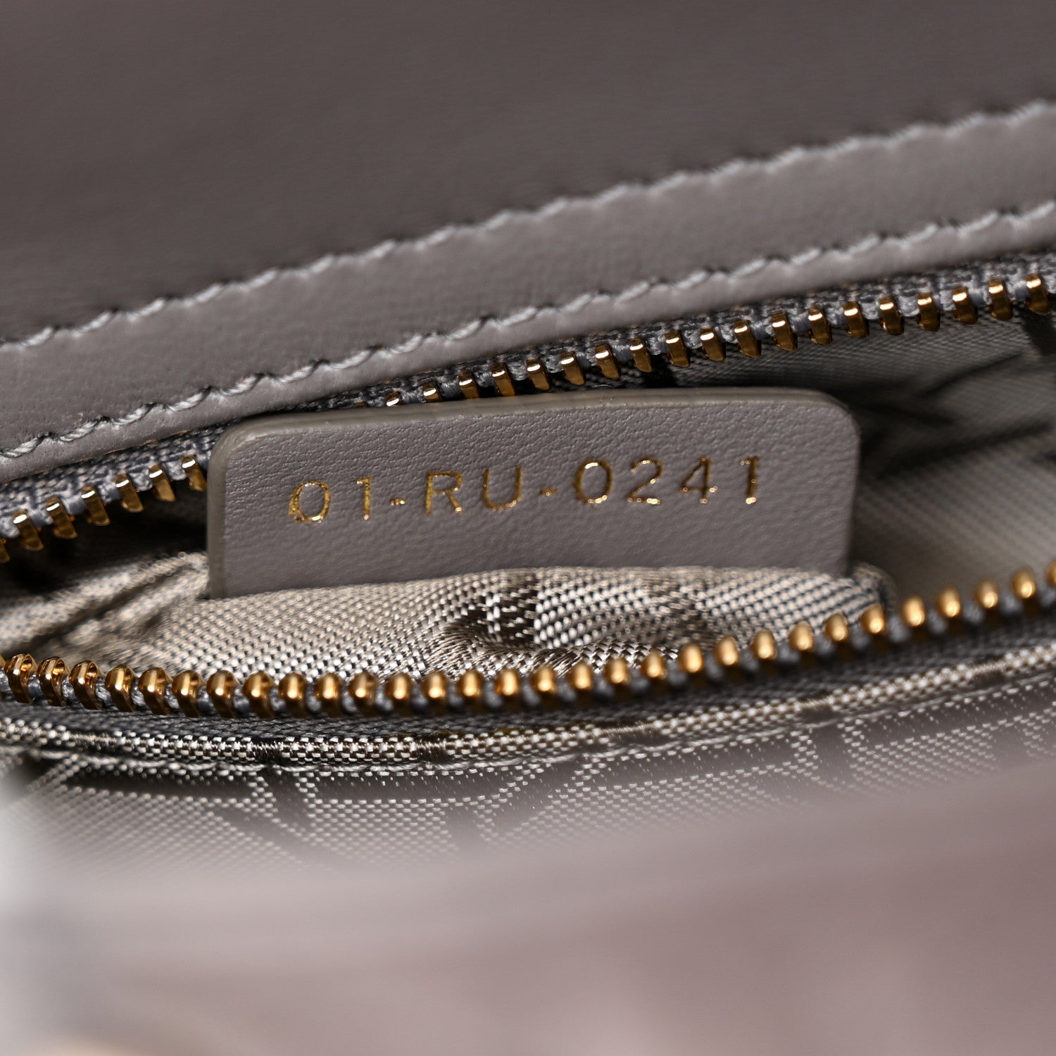 Christian Dior Lambskin Cannage Small My ABCDior Lady Dior Grey 7 of 11