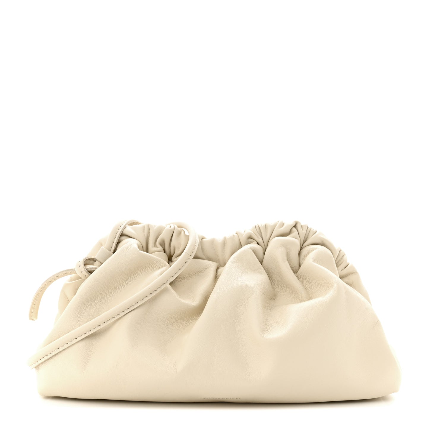 Lambskin Mini Cloud Clutch Pearl