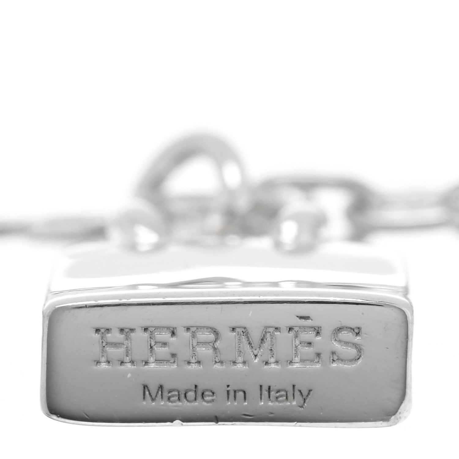 Hermes Sterling Silver Mini Birkin Amulette Bracelet SH 3 of 4