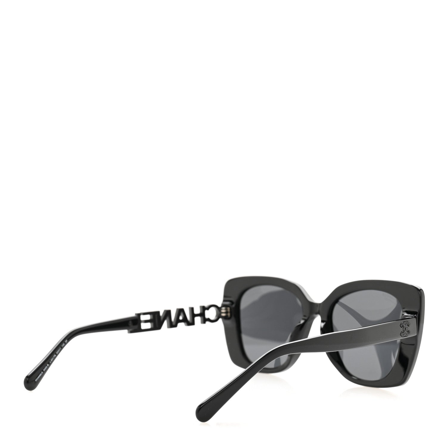 Chanel Acetate Strass Square Sunglasses 5422-B Black 4 of 7