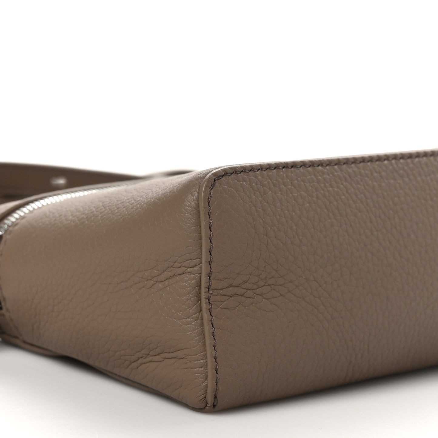 Grained Calfskin L19 Extra Pocket Pouch Warm Mastic