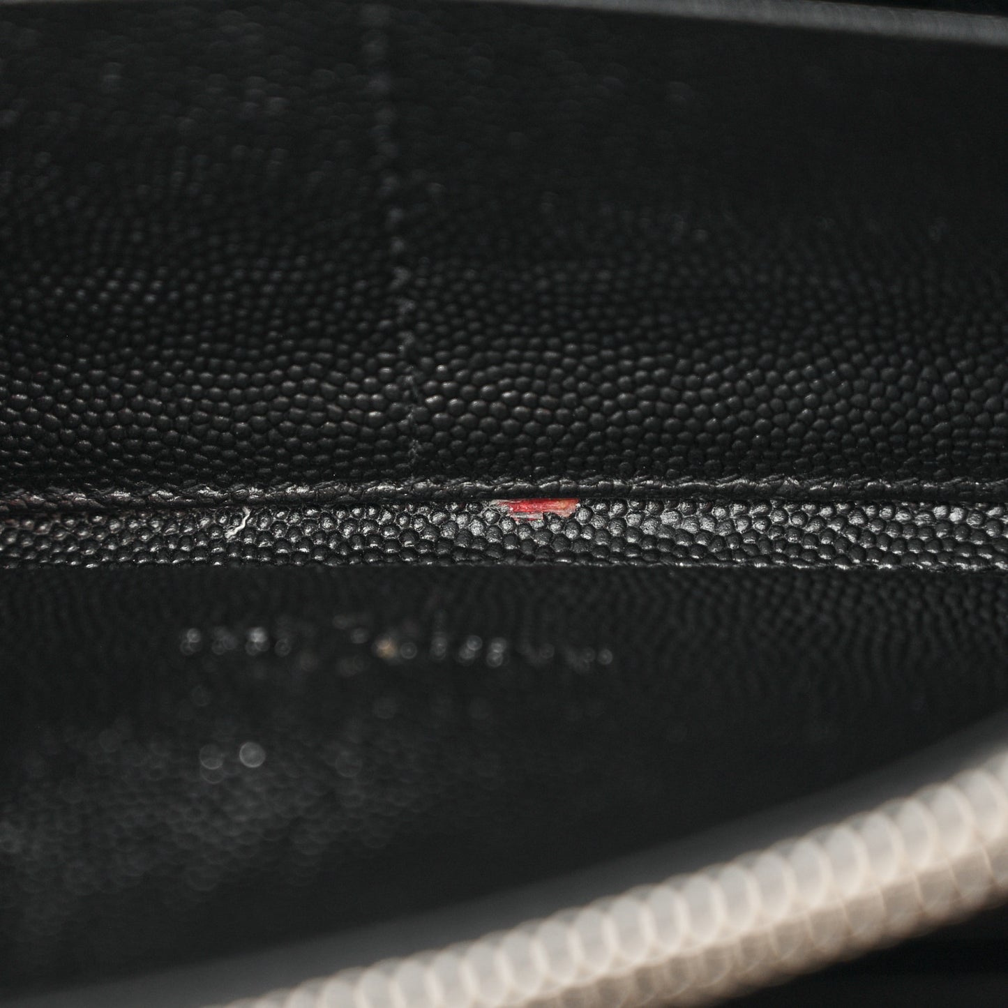 Grain De Poudre Matelasse Chevron Monogram Zip Around Wallet Black