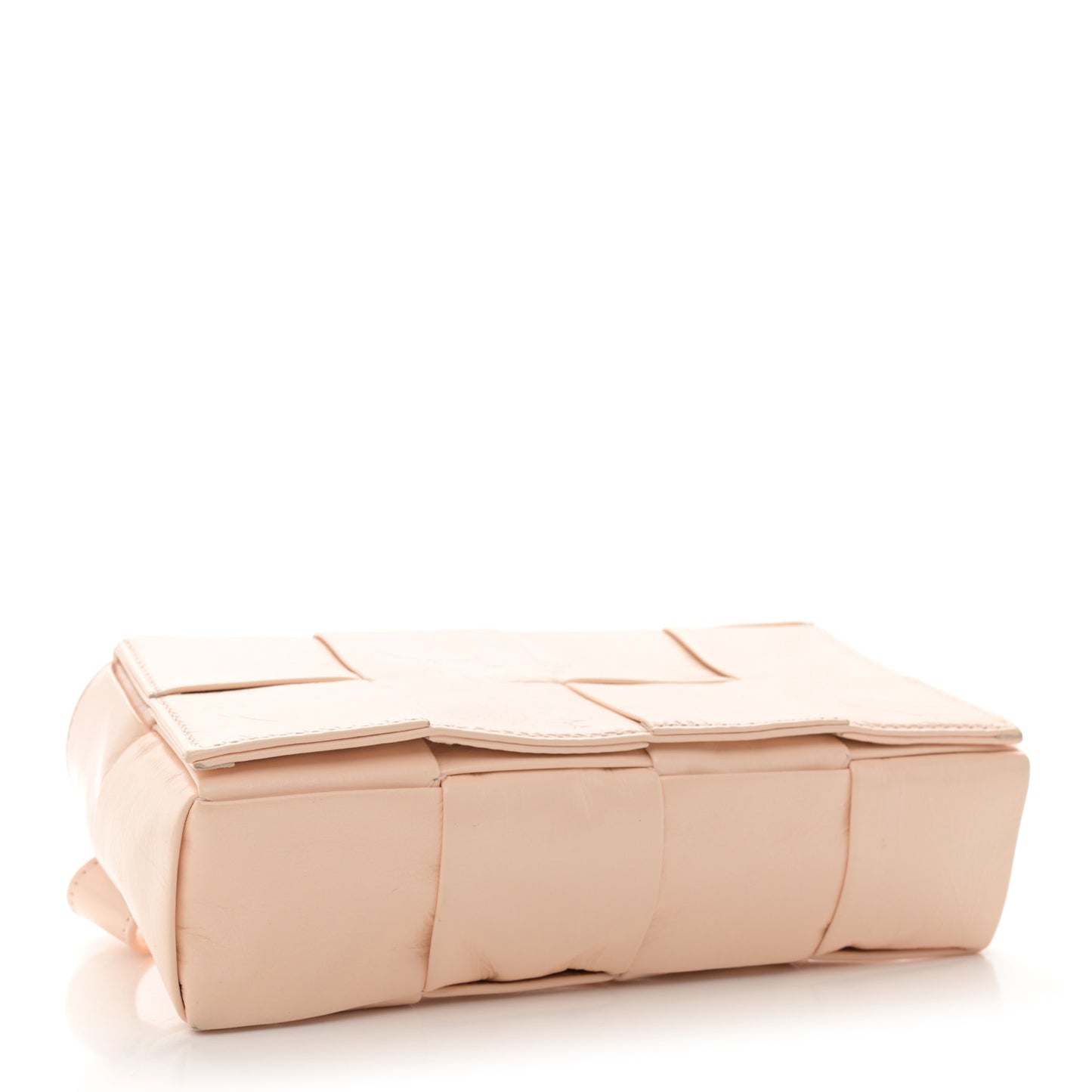 Paper Calfskin Intrecciato Cassette Belt Bag Melon Washed
