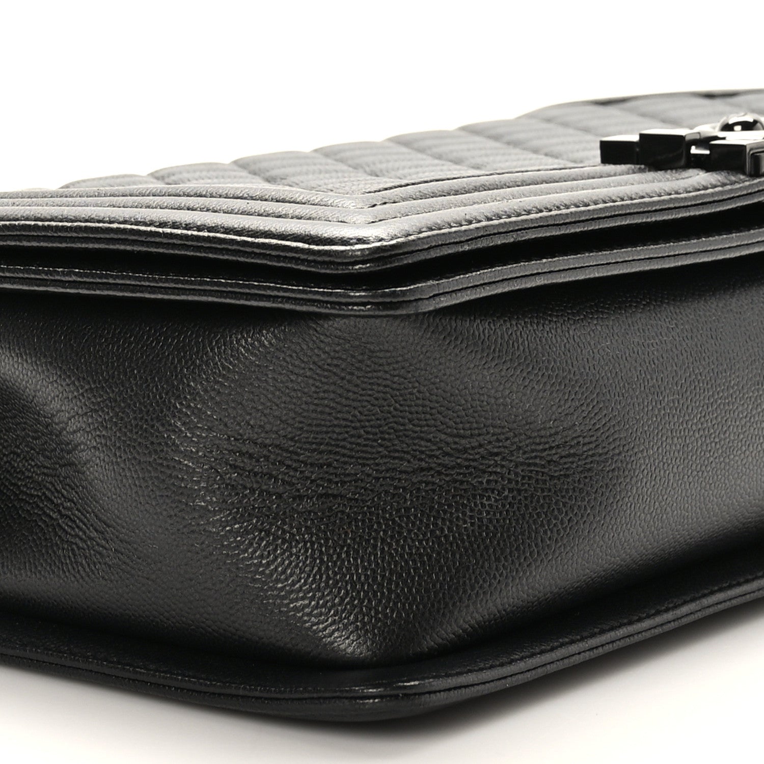 Chanel Caviar Quilted New Medium Boy Flap So Black 8 of 10