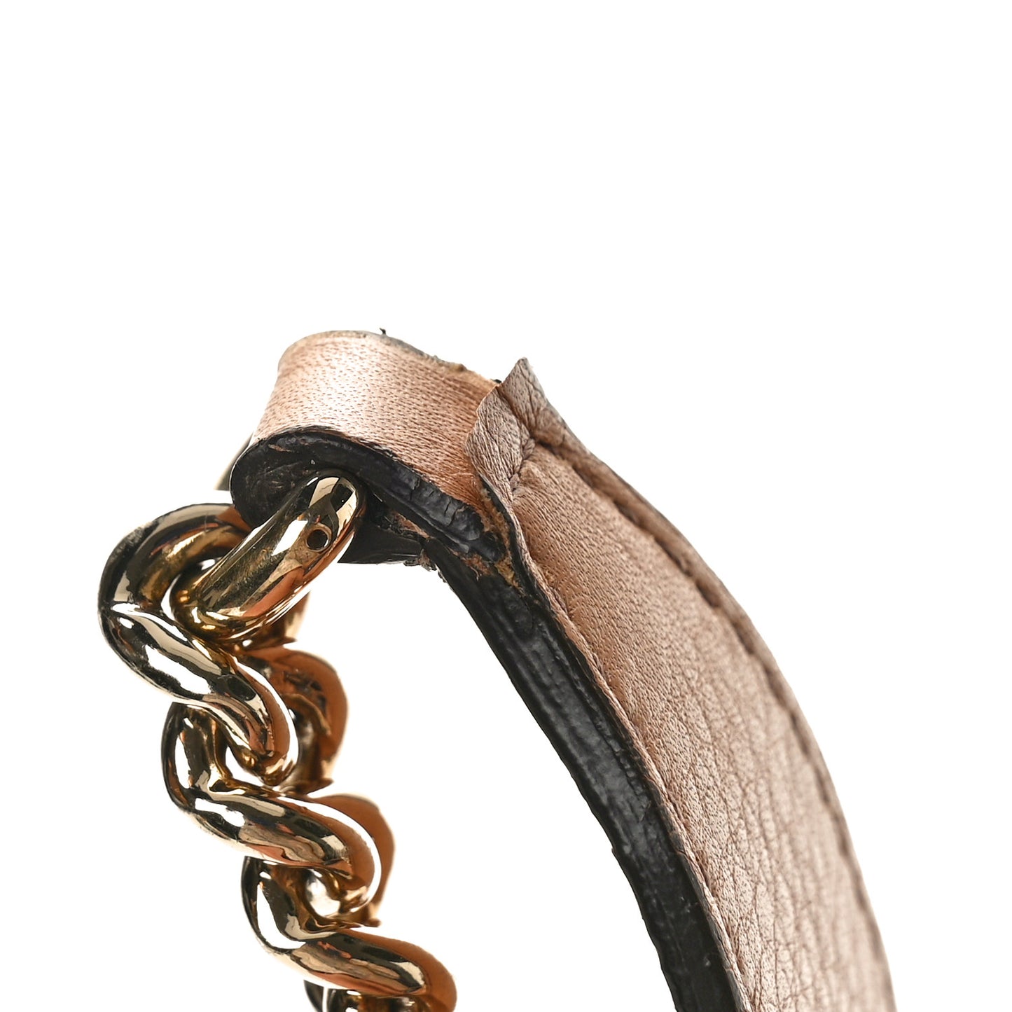 Pebbled Calfskin Medium Soho Chain Shoulder Bag Camelia