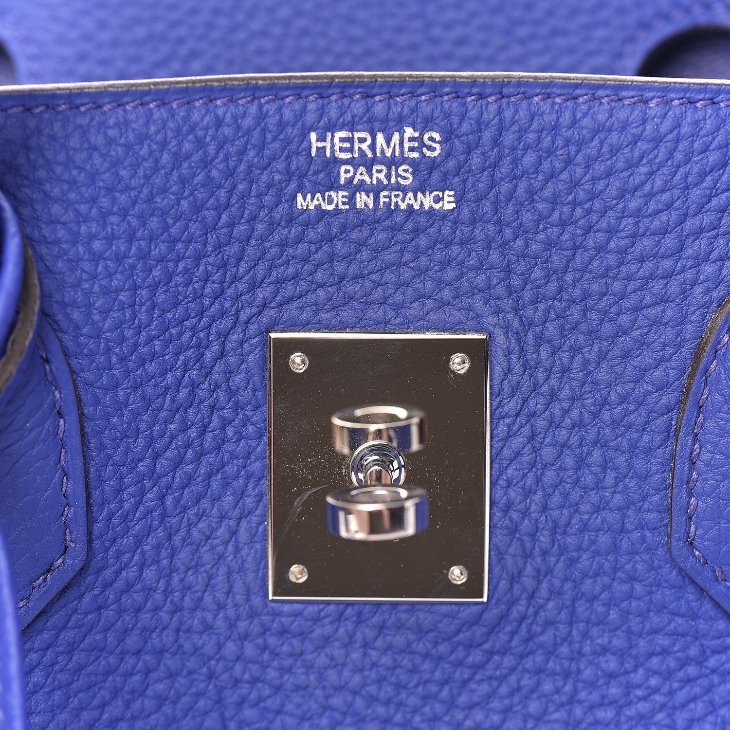 Hermes Togo Birkin 35 Bleu Electrique 23 of 35