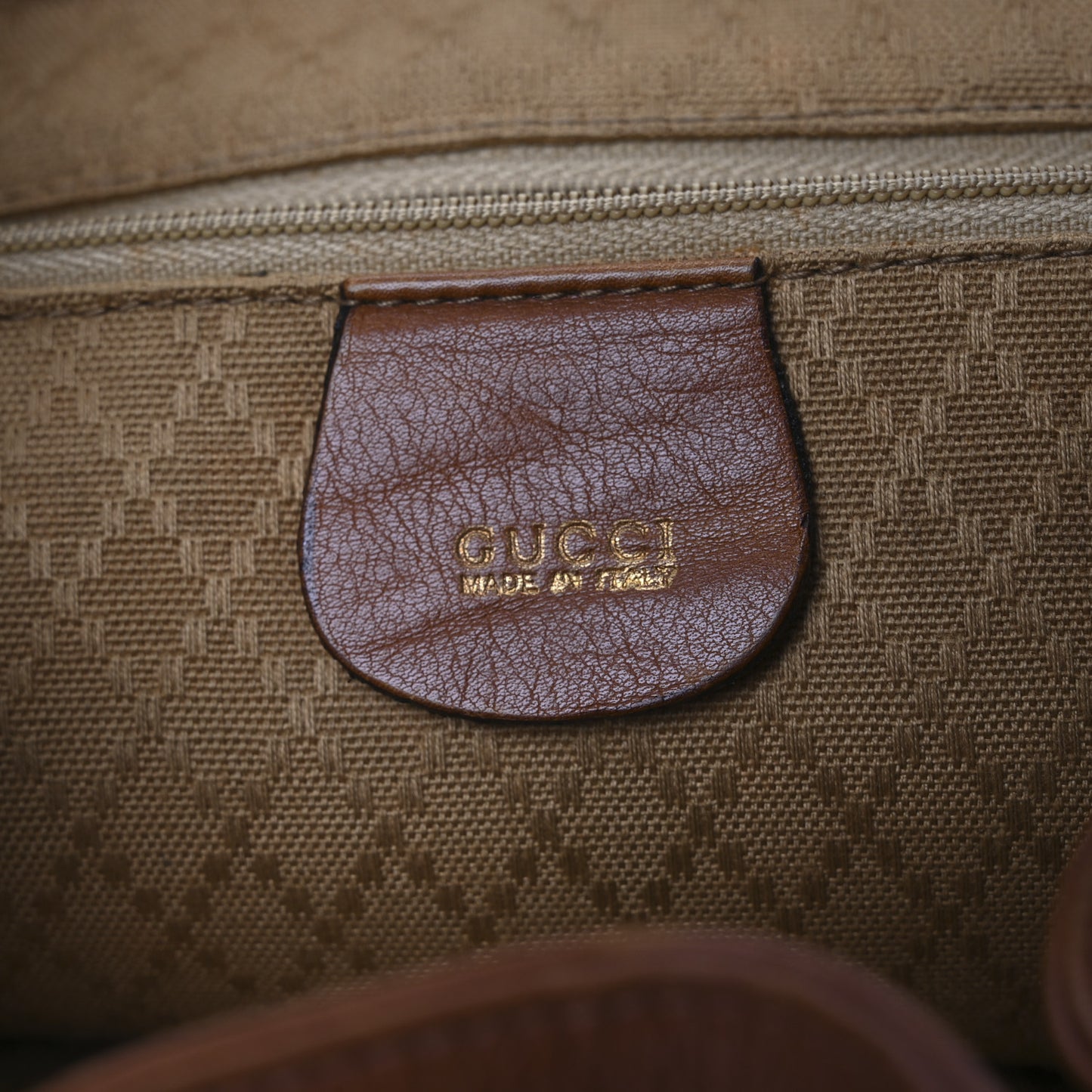 Calfskin Bamboo Backpack Brown