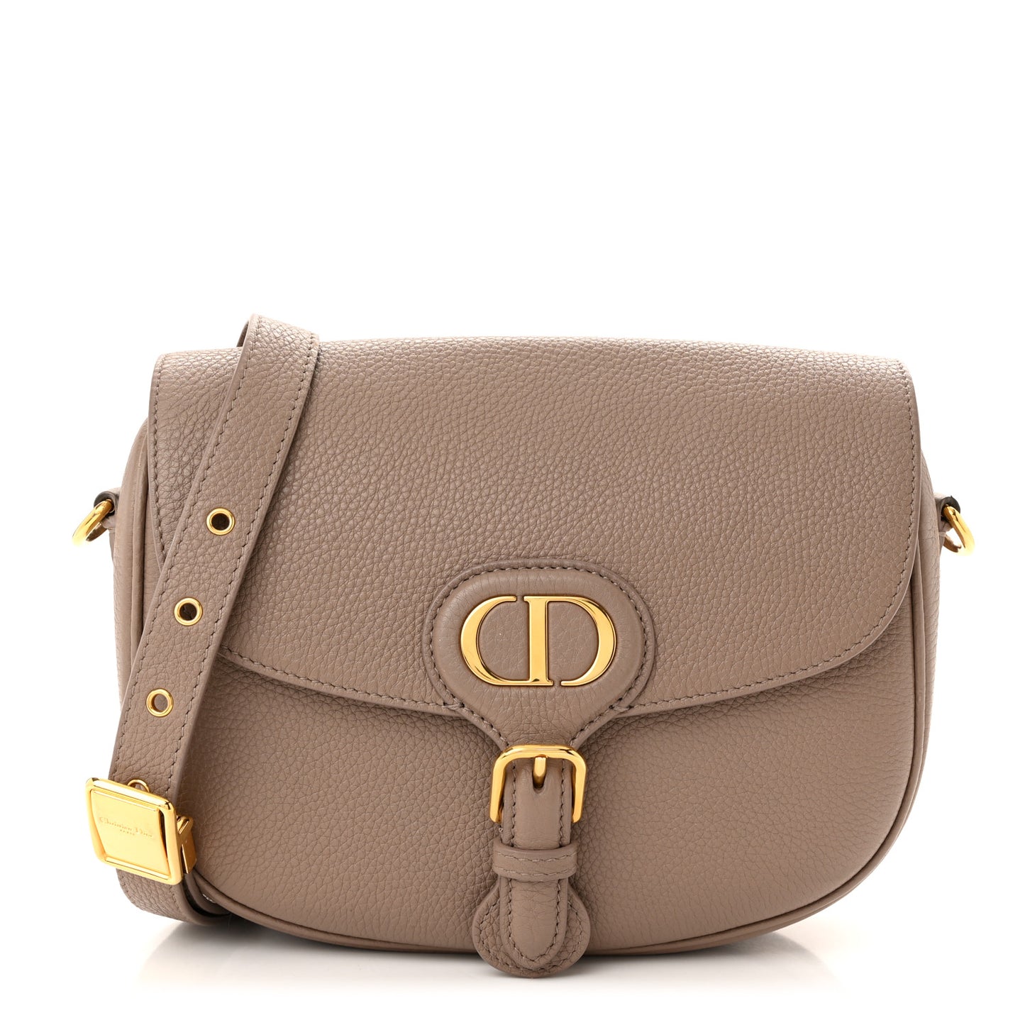 Grained Calfskin Medium Bobby Flap Taupe