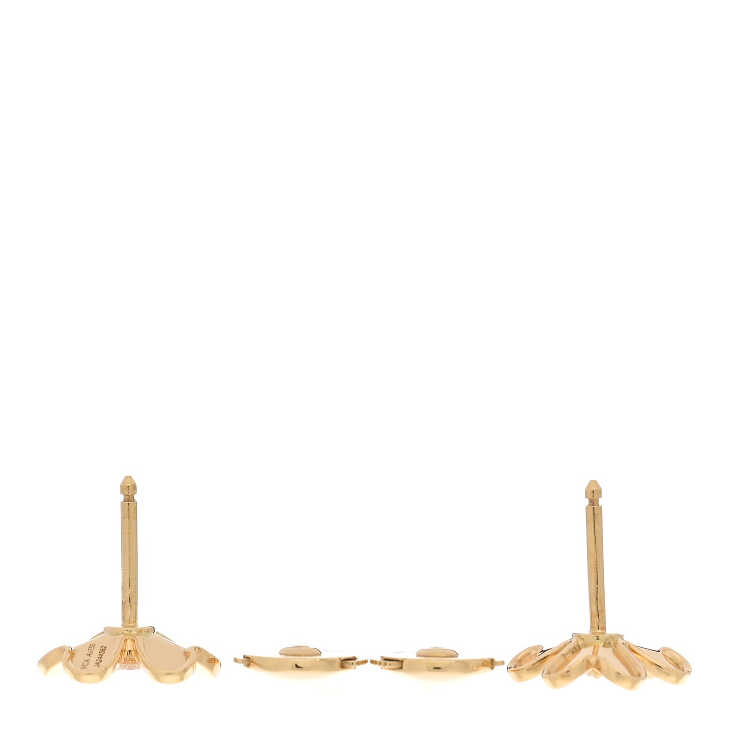 18K Yellow Gold Diamond Mini Frivole Earrings