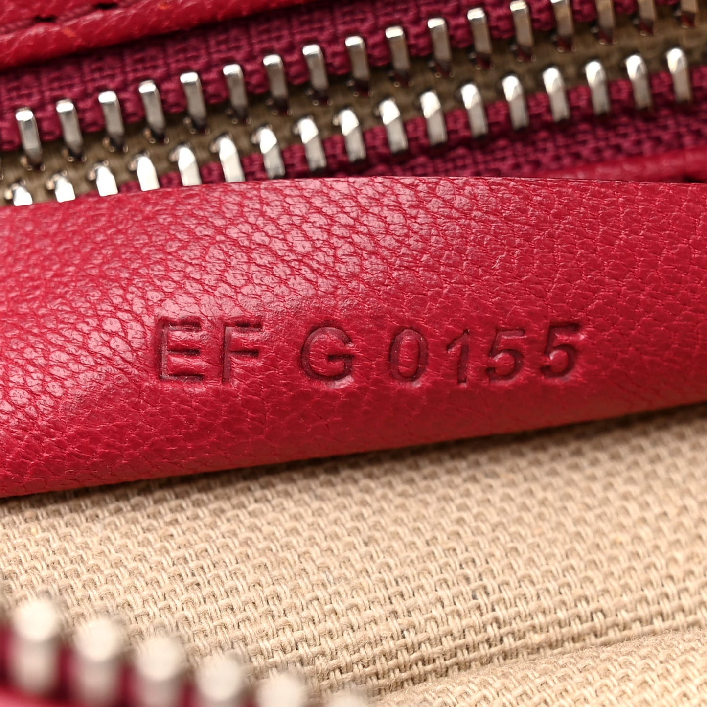 Sugar Goatskin Small Pandora Red