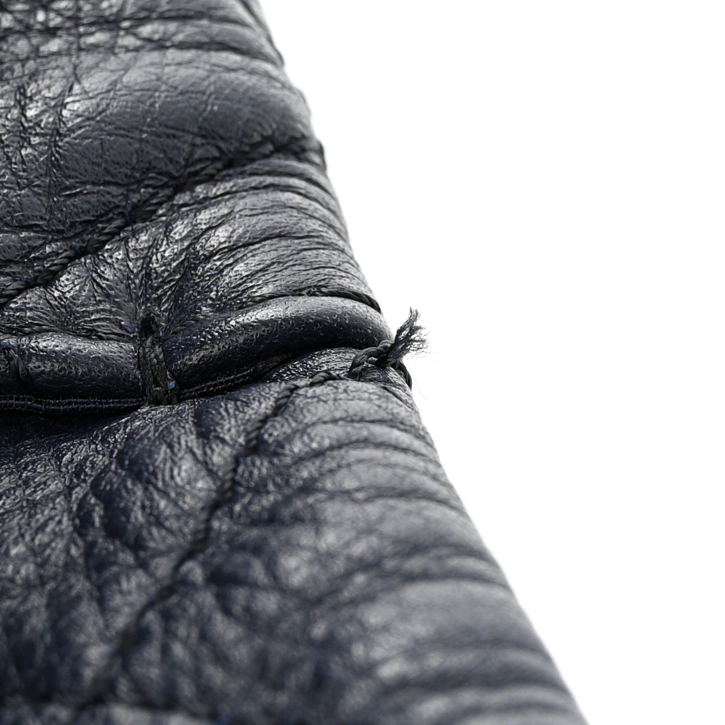 Calfskin Quilted XXL Travel Flap Bag Navy