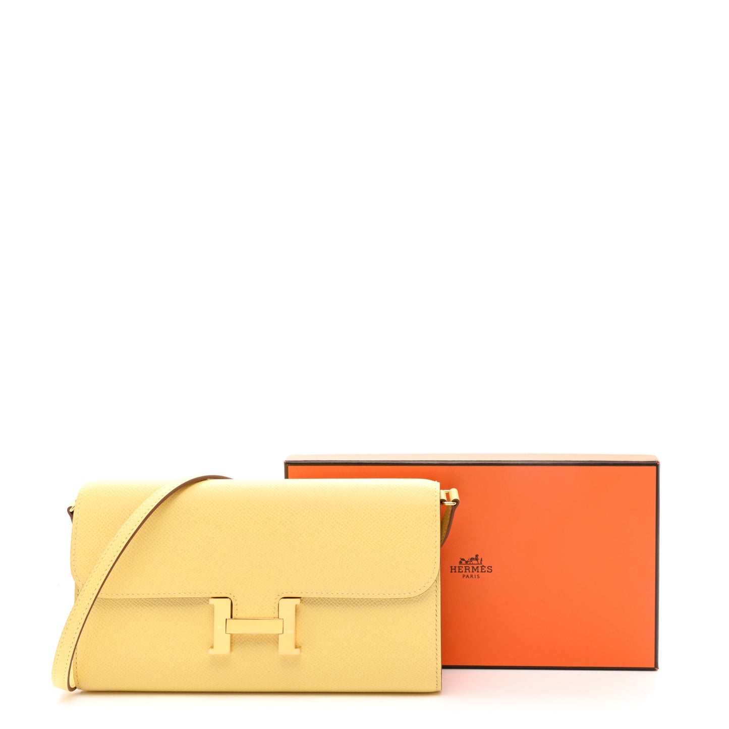 Epsom Constance Long Wallet To Go Wallet Jaune Poussin