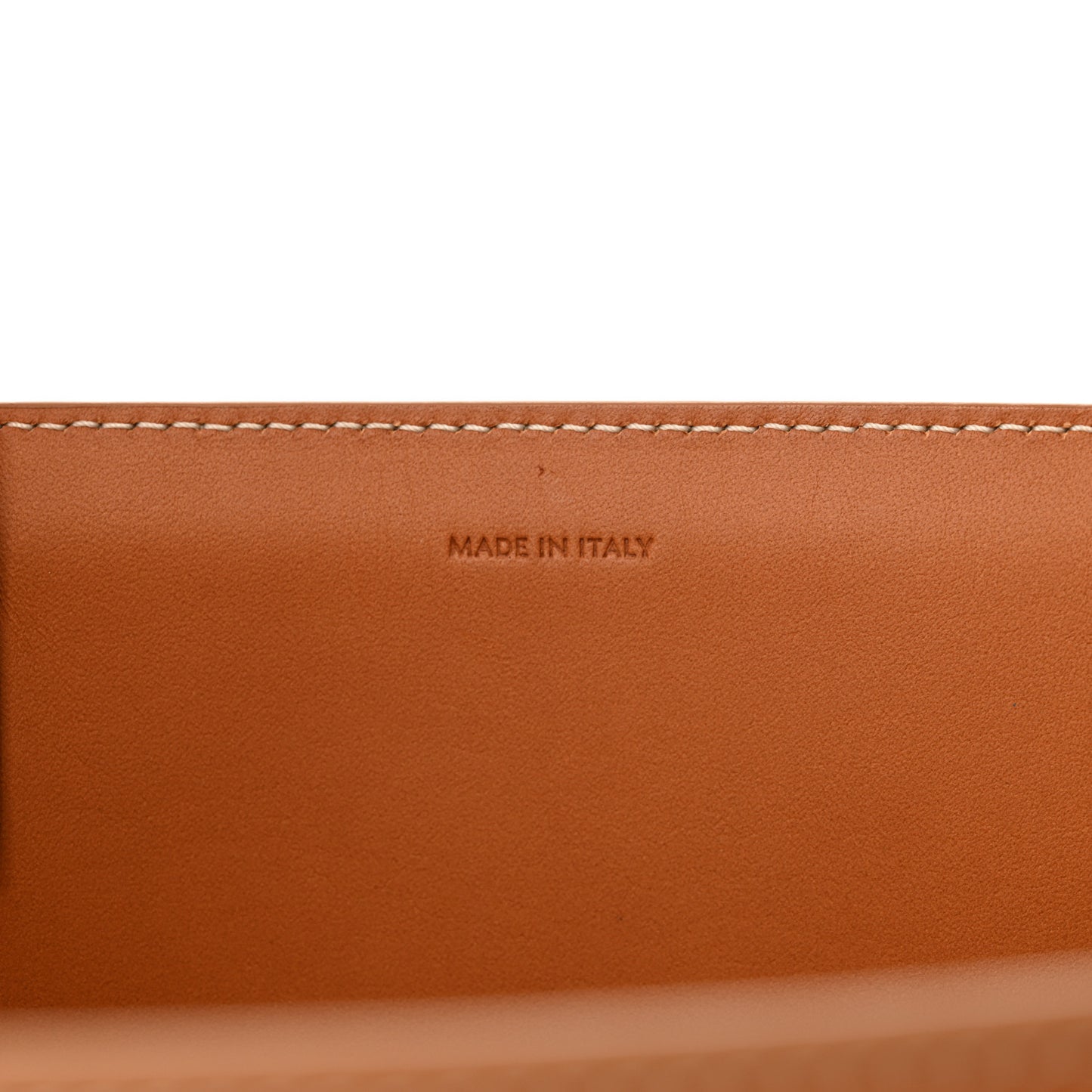 Canvas Calfskin Logo Print Small Vertical Cabas Natural Tan