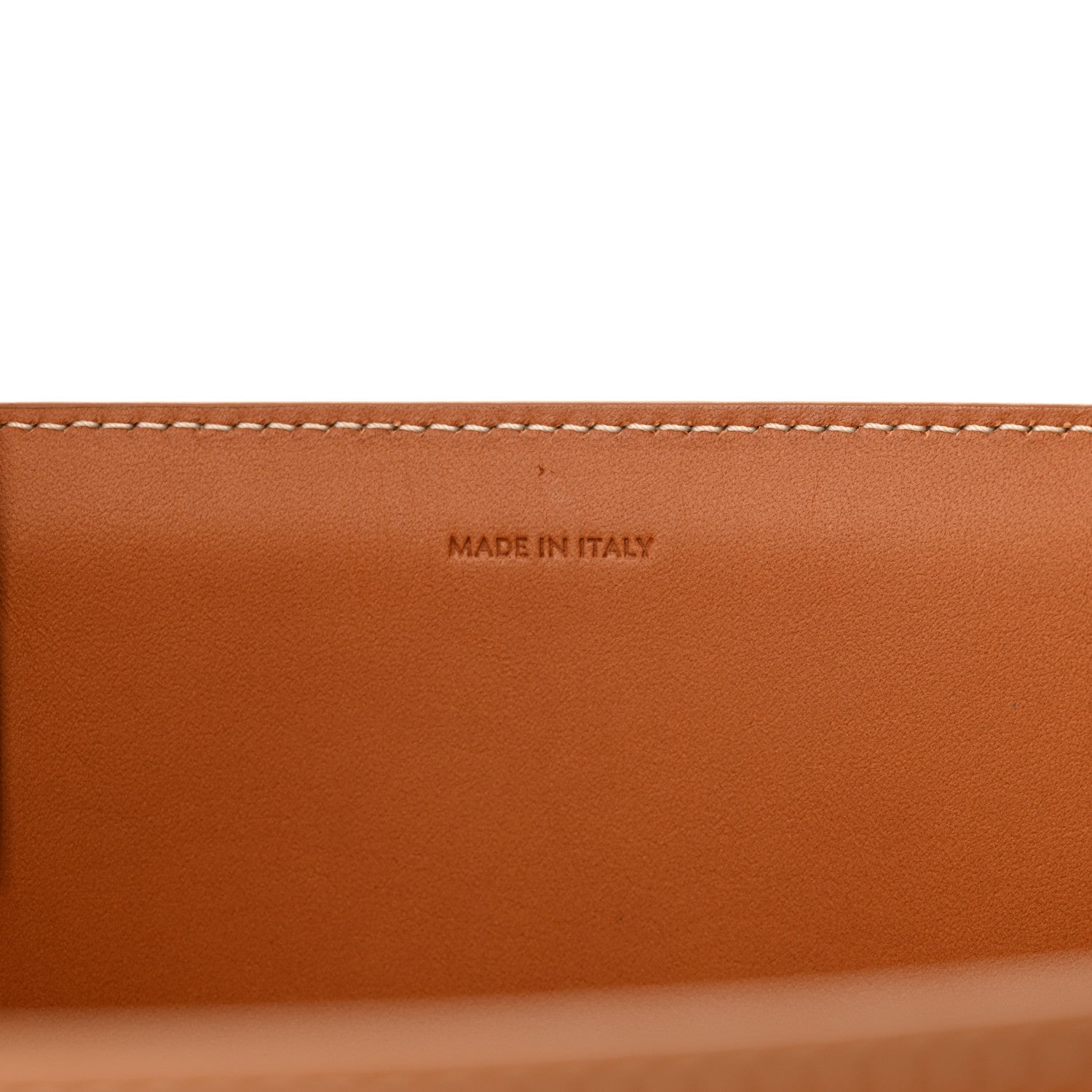 Celine Canvas Calfskin Logo Print Small Vertical Cabas Natural Tan 7 of 13