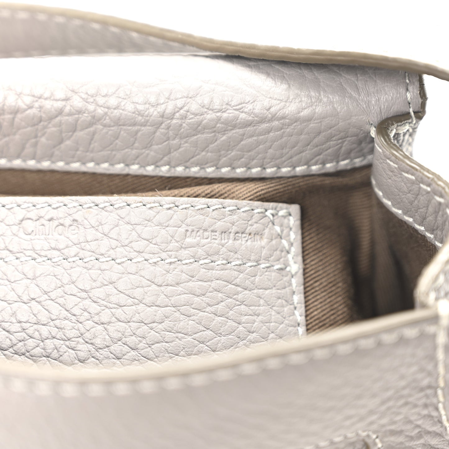 Calfskin Mini Marcie Round Crossbody Bag Cashmere Grey
