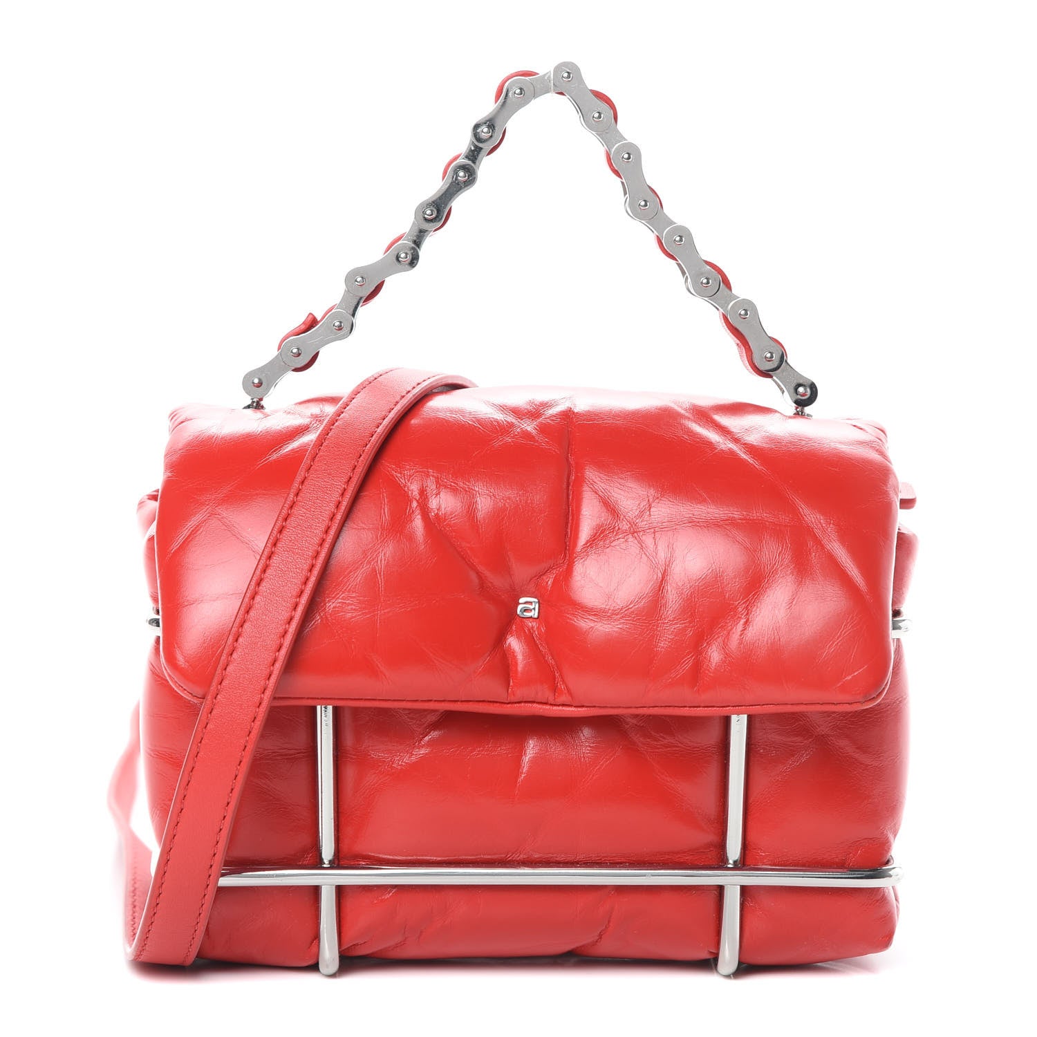 Alexander Wang Calfskin Quilted Halo Xbody Bag Red 1 of 18