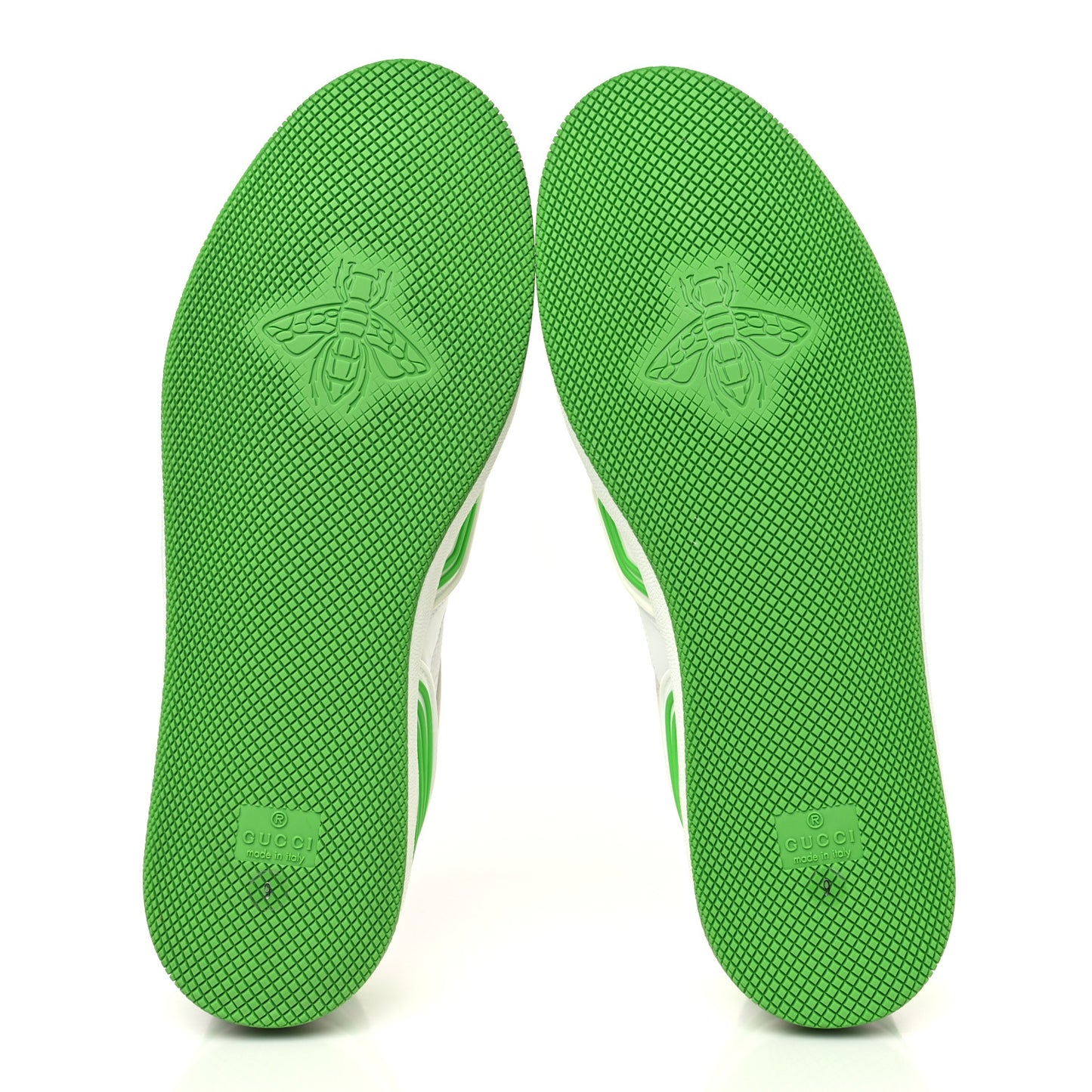 Demetra GG Supreme Basket Low Top Sneakers 9 Great White Green