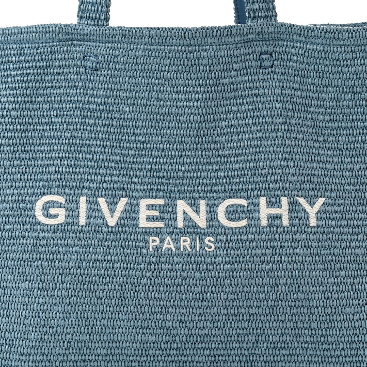 Raffia Large G Shopping Tote Blue