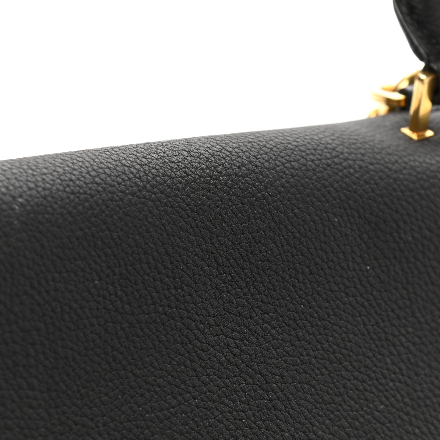 Crisp Calfskin Suede Medium Tri-Color Trapeze Black