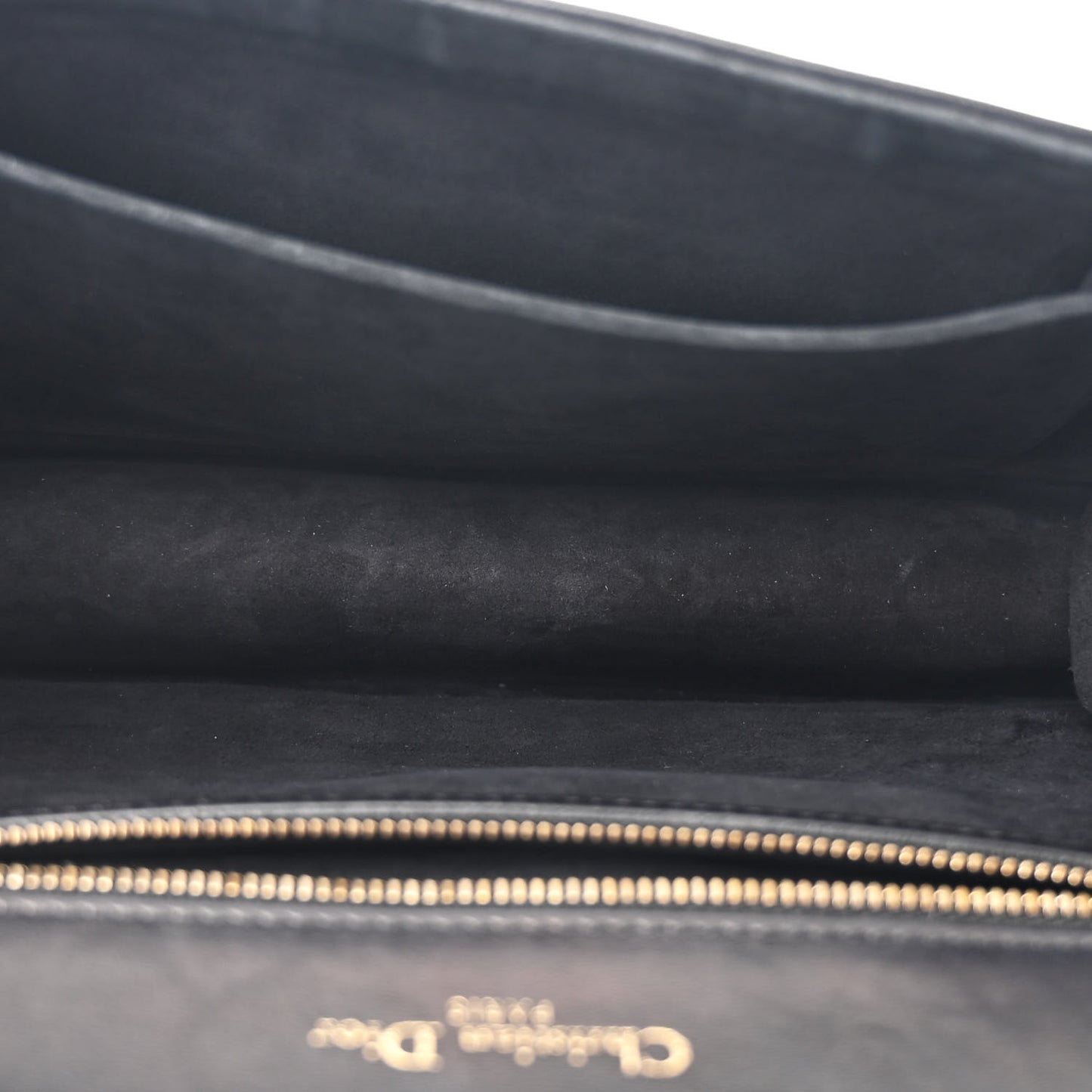 Lambskin Studded Medium Diorama Flap Bag Black