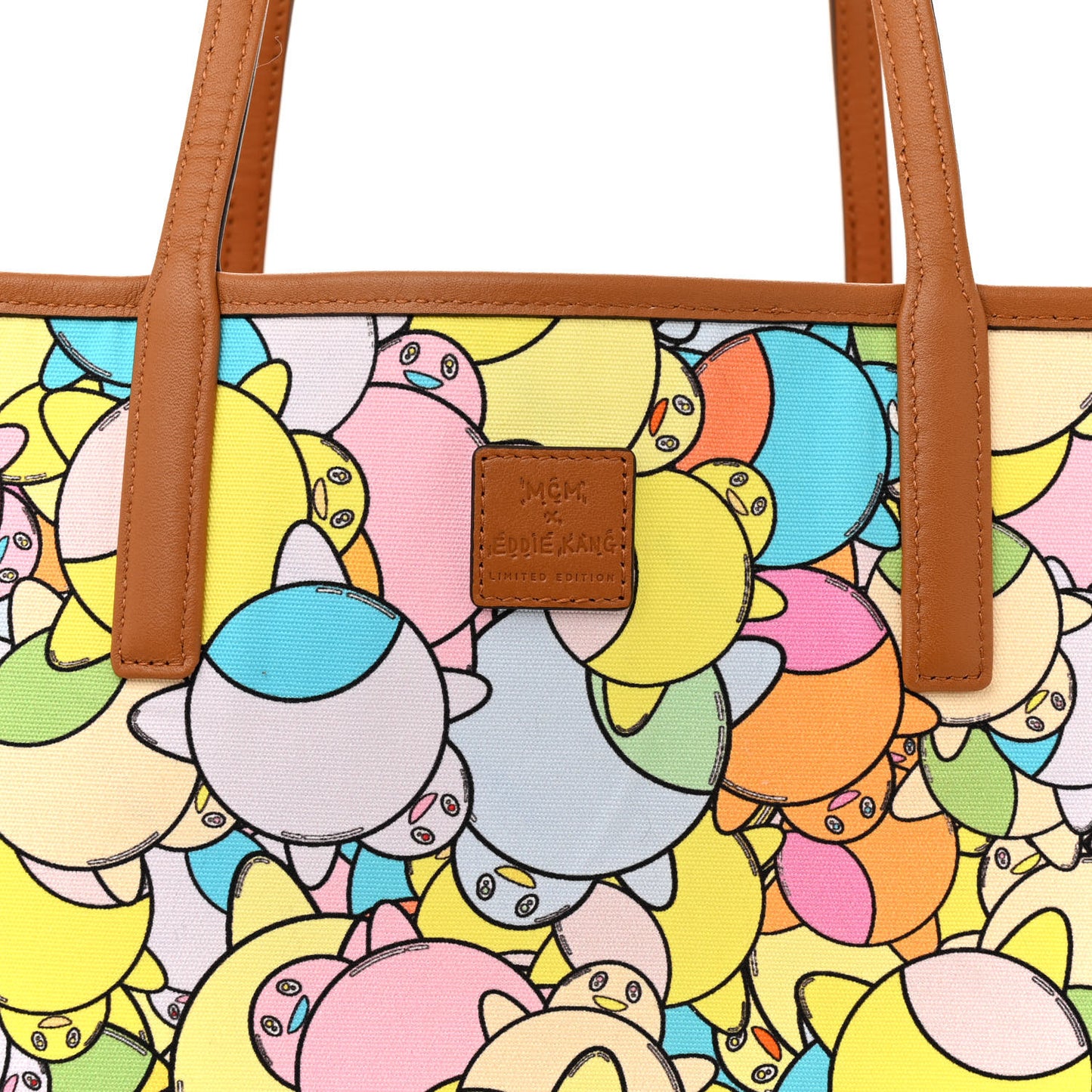 X Eddie Kang Visetos Medium Reversible Shopper Tote White