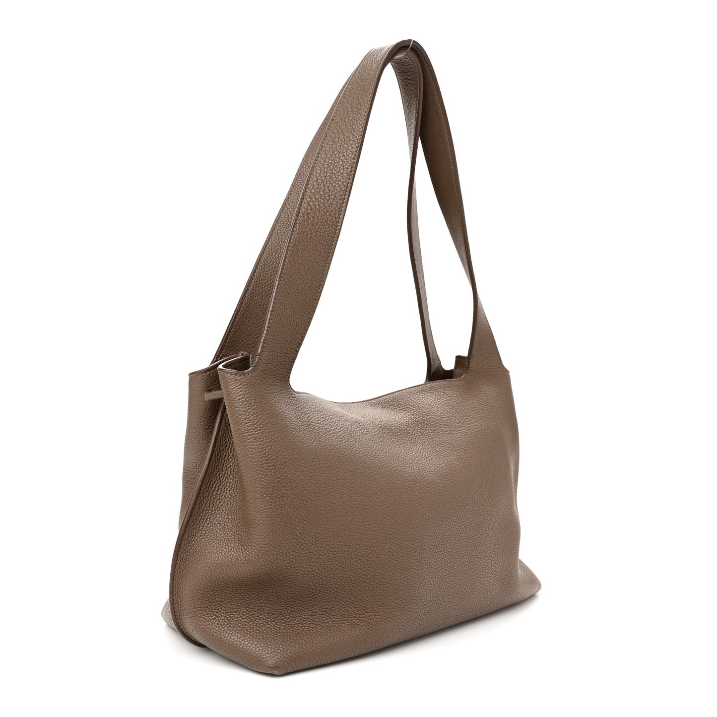 Grained Calfskin Duplex Tote Taupe