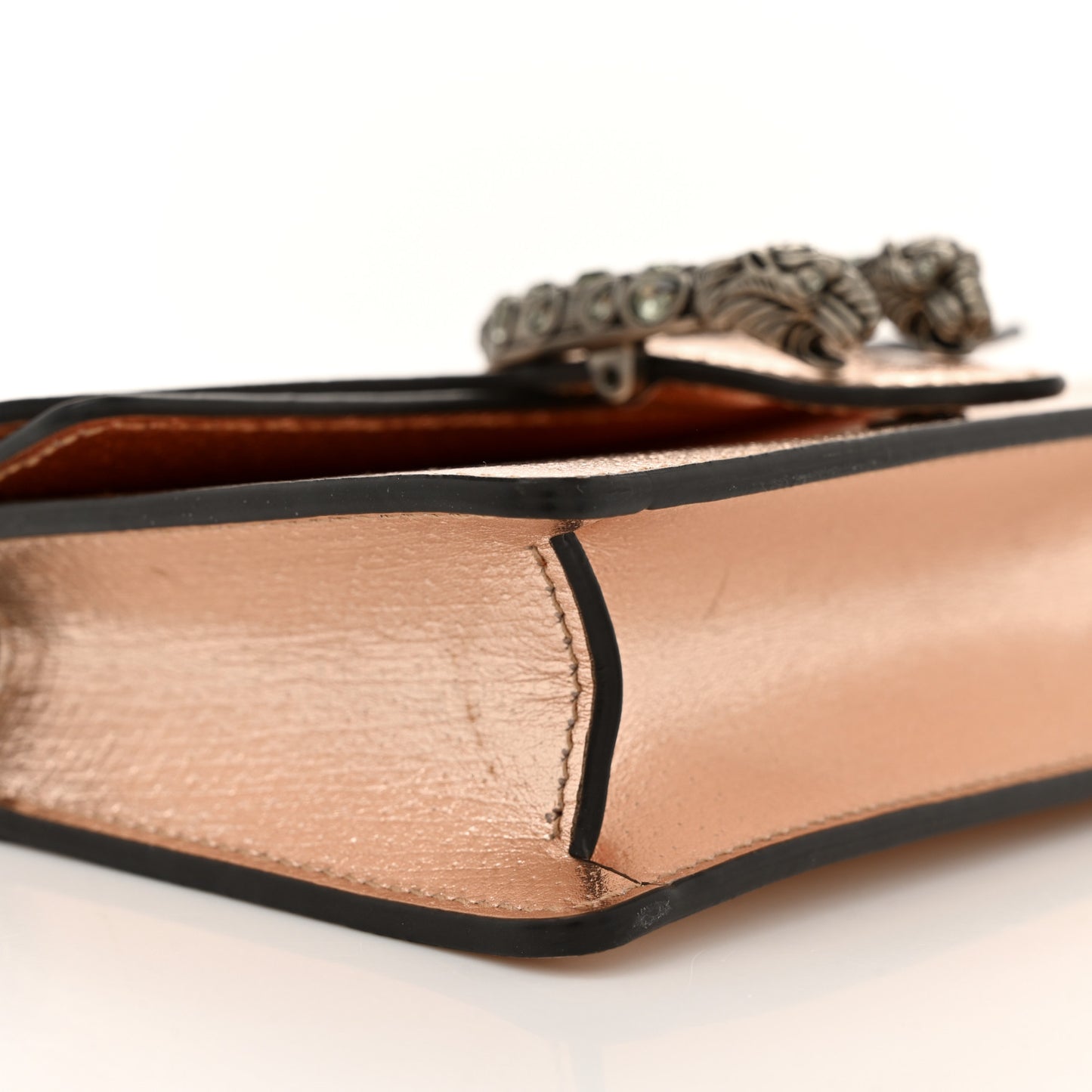 Metallic Calfskin Super Mini Dionysus Shoulder Bag Rose Gold