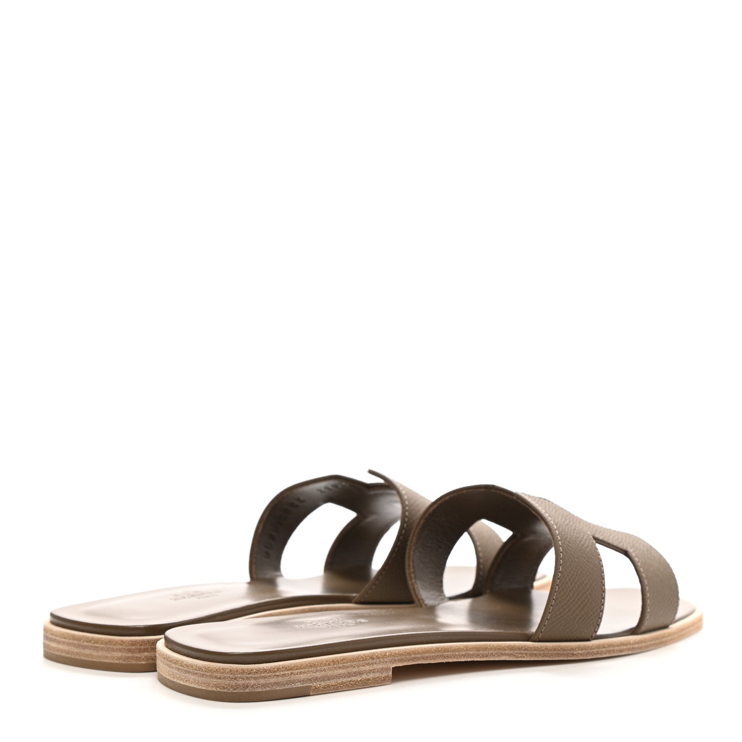 Hermes Epsom Oran Sandals 39 Etoupe 4 of 10