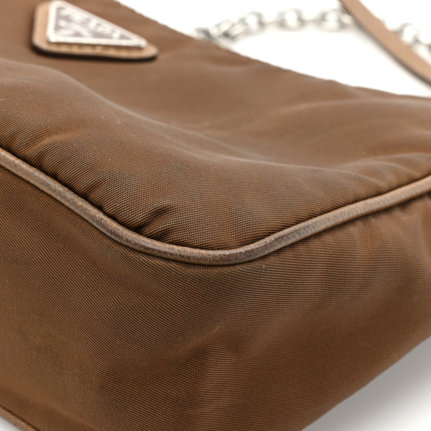Tessuto Nylon Saffiano Re-Edition 2005 Shoulder Bag Cacao
